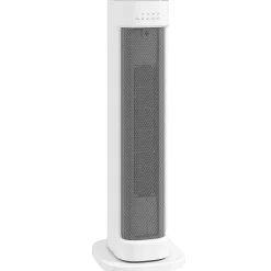 Calefactor cerámico Homcom 2000W 3 modos + mando a distancia blanco