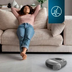 Calefactor ventilador Cecotec ReadyWarm 2000 Max Horizon Black 2000W diseño horizontal negro