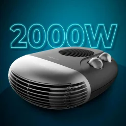 Calefactor ventilador Cecotec ReadyWarm 2000 Max Horizon Black 2000W diseño horizontal negro