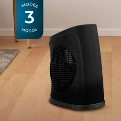 Calefactor ventilador Cecotec ReadyWarm 2050 Max Force Black 2000W diseño vertical negro