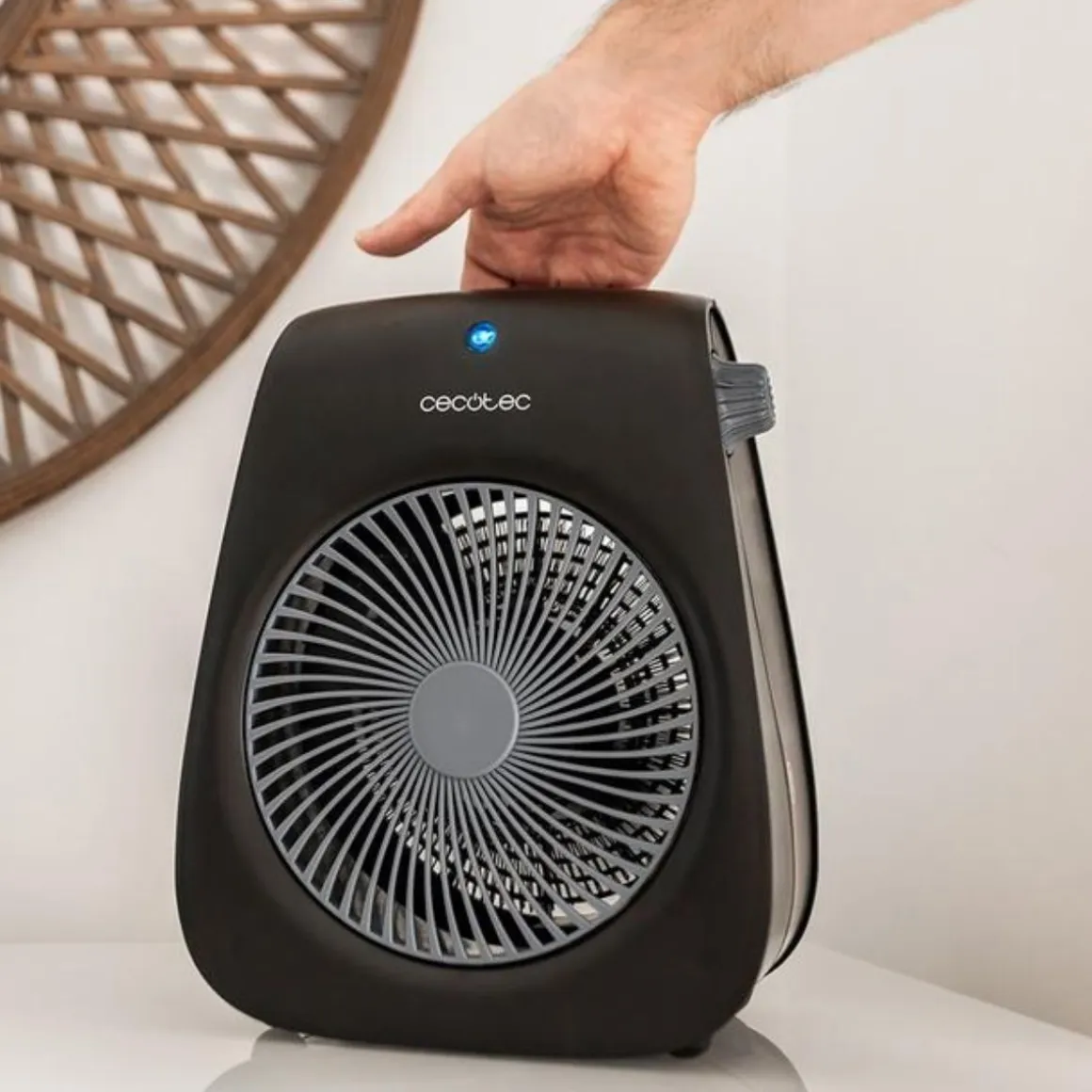 Calefactor ventilador Cecotec ReadyWarm 2000 Max Force 2000W 2 potencias 3 modos negro
