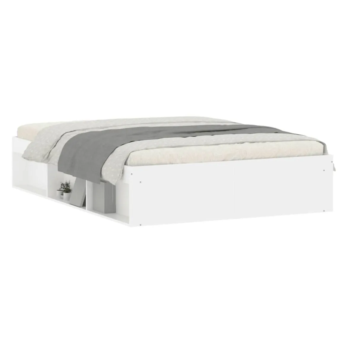 Cama Capadocia 6 módulos de almacenaje blanco