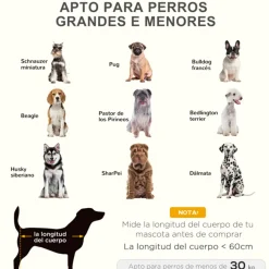 Cama elevada PawHut para mascotas con malla transpirable marrón 18x92x76 cm