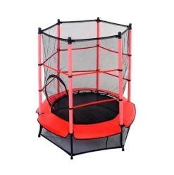 Cama elástica Bayi red de seguridad rojo Ø140 cm