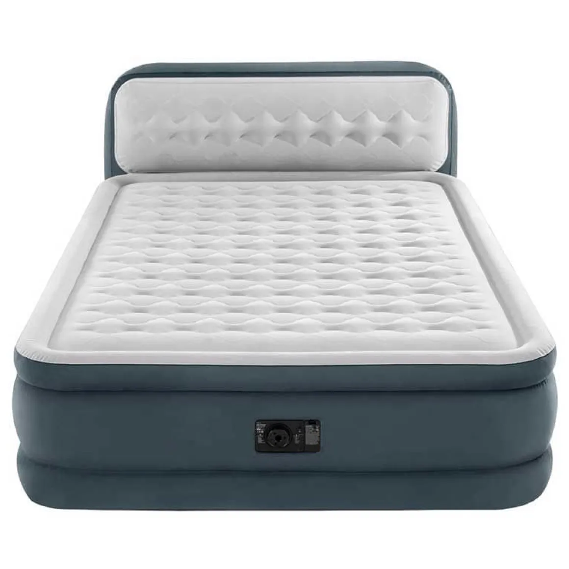 Cama hinchable Dura-Beam Deluxe Intex 2 usuarios con bomba eléctrica gris 46x152x236 cm