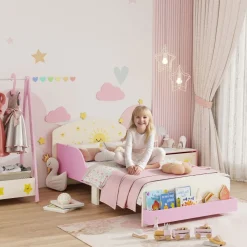 Cama infantil Play Aiyaplay anticaídas + estante 60x150 cm