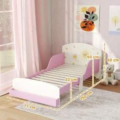 Cama infantil Play Aiyaplay anticaídas + estante 60x150 cm