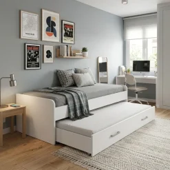 Cama nido Pema blanco 70x98x200 cm