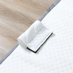 Cama plegable Rilo Homcom portátil con colchón blanco 42,5x200x80 cm