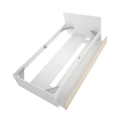 Cama Top con arrastre blanco/natural 67x95,8x194,8 cm