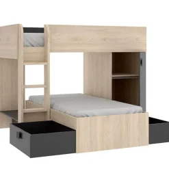 Cama tren Move con 2 camas y 2 opciones de montaje 150x255x112 cm