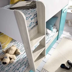 Cama tren Tom 3 camas con armario 150x244x112 cm