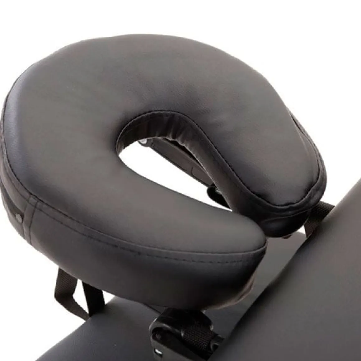 Camilla de masaje plegable portátil negro 61-87x182x60 cm