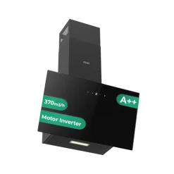 Campana extractora inclinada Svan SCPD901AN 370 m3/h A negro 108 cm