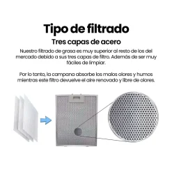 Campana extractora Infiniton CMPTRAL-81W 253W 800m³/h A blanco 80 cm