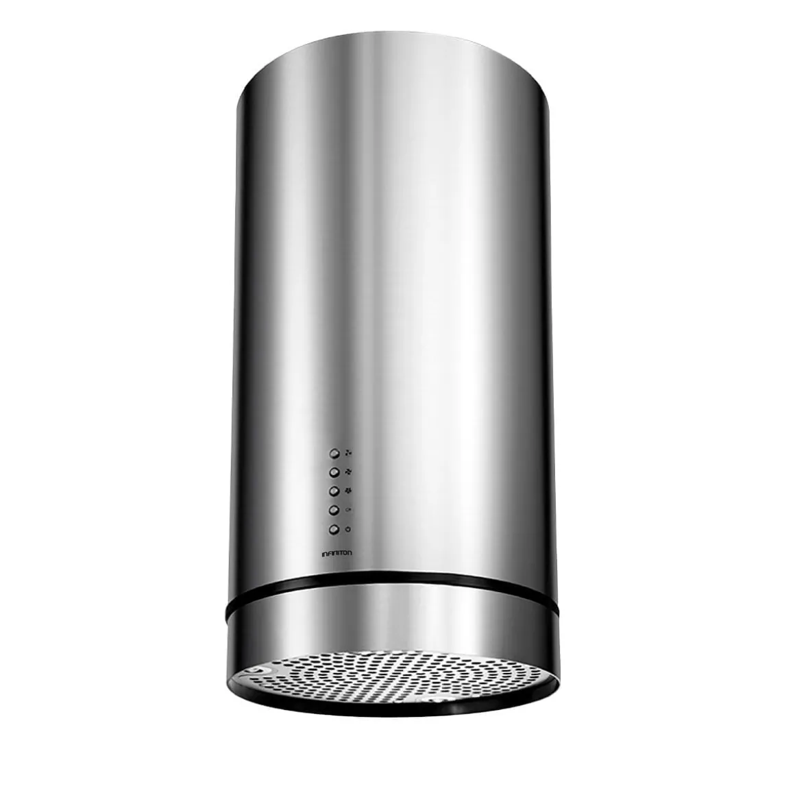 Campana tipo isla Infiniton CMPY-IST9A 145W 720m3/h diseño tubular A+ inox Ø35 cm