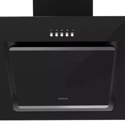 Campana tipo T CMPTRAL-SG60 Infiniton 400m³/h 210W con luz LED cristal negro 39,2x59,7x40 cm
