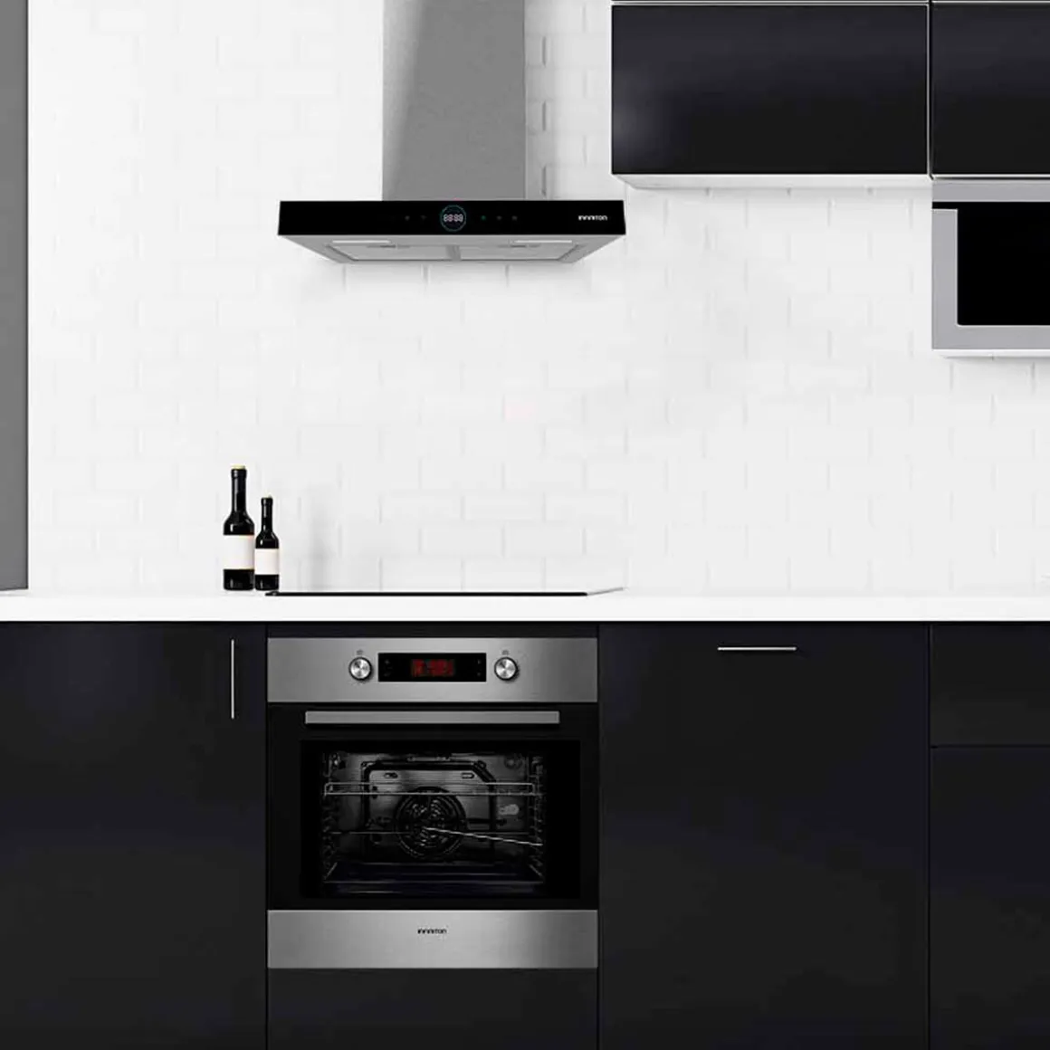 Campana tipo T Infiniton CMPT-CLR60S 250W 800m3/h mando a distancia A inox 60 cm
