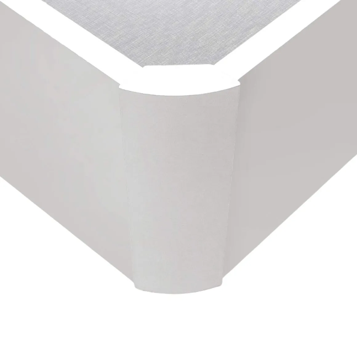 Canapé abatible Humma apertura lateral elevación hidráulica 30 mm blanco 35x90x190 cm