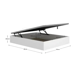 Canapé Nest diseño abatible 28,5x135x190 cm