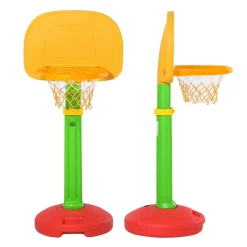 Canasta baloncesto infantil Homcom altura ajustable +3A multicolor 120-160x52,5x44 cm