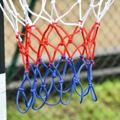 Canasta de baloncesto Jordan Homcom altura ajustable + base rellenable + ruedas rojo/negro 205-261x83x75 cm