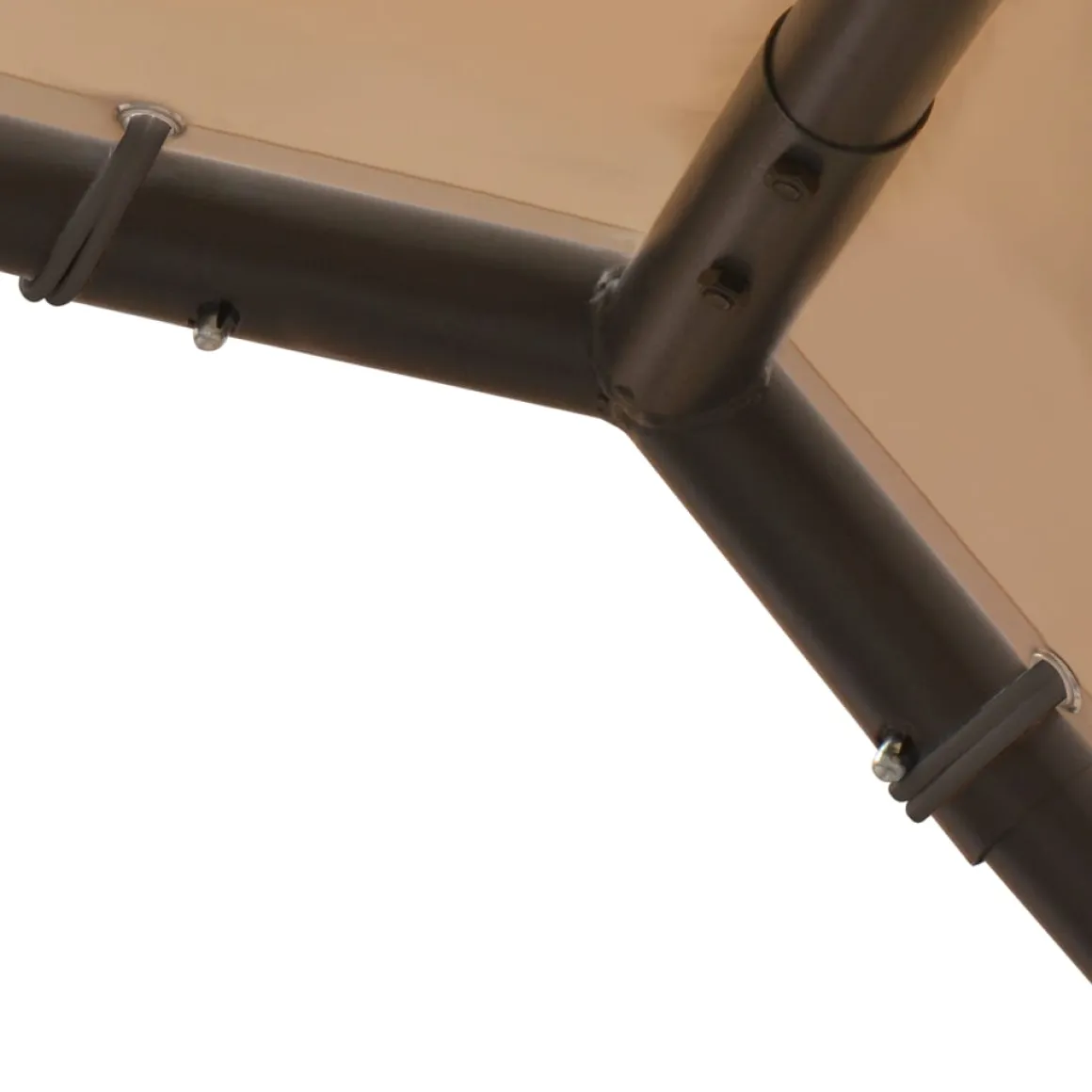 Carpa Awa acero y tela beige 2,5x3x3 m