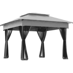 Carpa Baguo Outsunny plegable 4 mosquiteras 270x325x325 cm