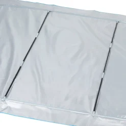 Carpa de camping Aktive 2 personas protección UV + bolsillo azul 360x120 cm