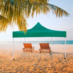 Carpa gazebo Aktive Garden plegable altura ajustable 220/320x300x300 cm