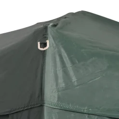 Carpa Outsunny 2 ventanas+2 puertas con cremallera plegable verde 2x2 m
