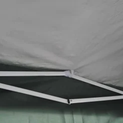 Carpa Outsunny 2 ventanas+2 puertas con cremallera plegable verde 2x2 m