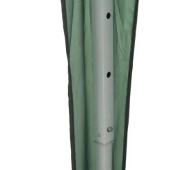 Carpa Outsunny 2 ventanas+2 puertas con cremallera plegable verde 2x2 m