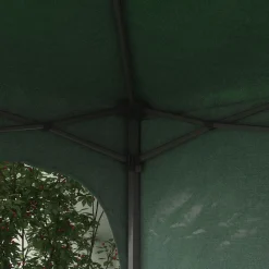Carpa Tamy Outsunny plegable + altura ajustable + pared lateral verde 265x300x300 cm