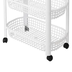 Carrito auxiliar 4 niveles con ruedas 78,8x26x46,5 cm