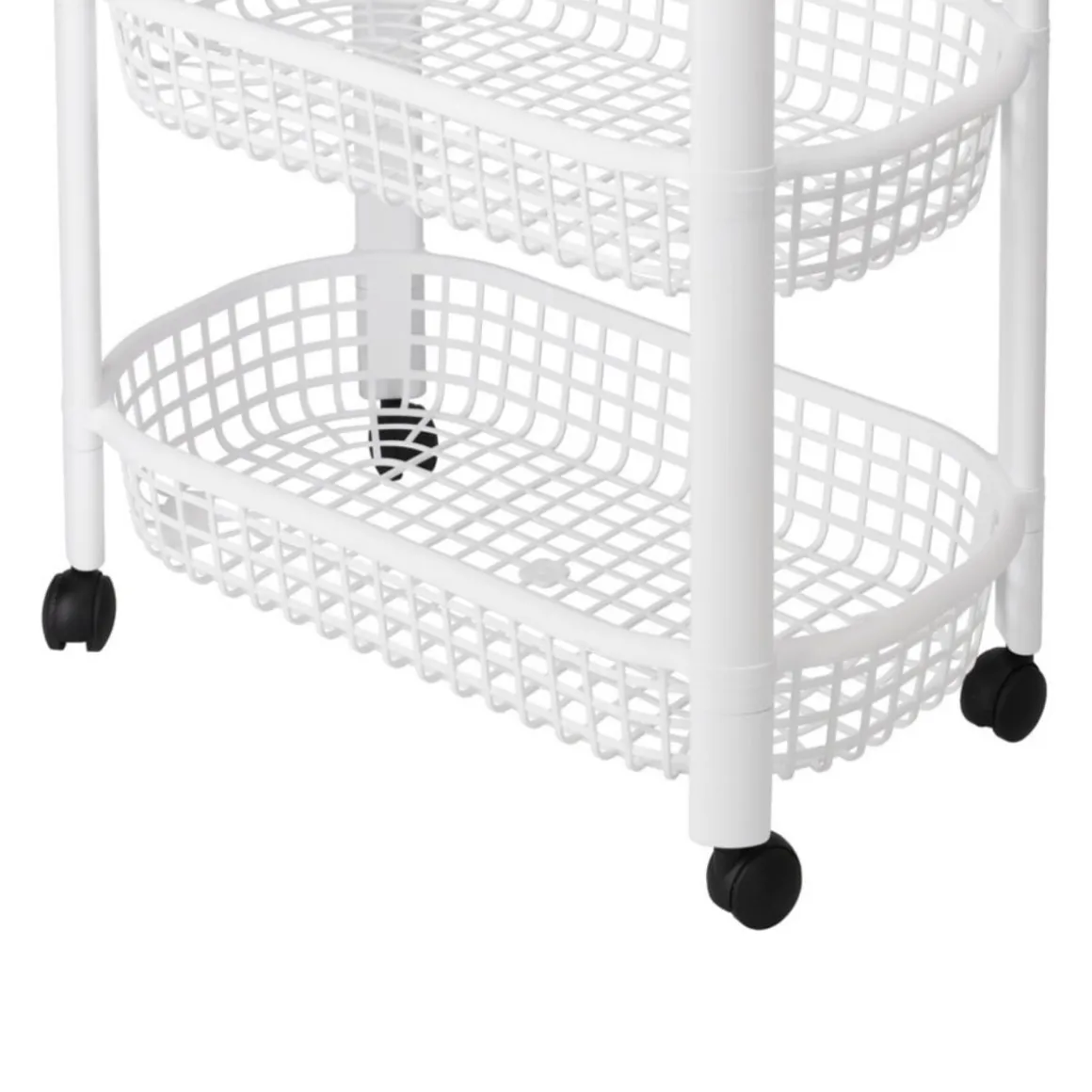 Carrito auxiliar 4 niveles con ruedas 78,8x26x46,5 cm