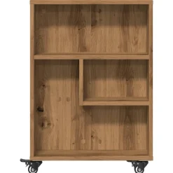 Carrito auxiliar Lombarda 3 compartimentos con ruedas 68x48x13 cm