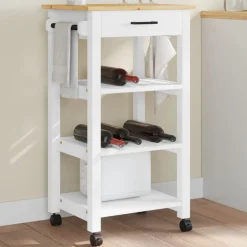 Carrito de cocina Monza 1 cajón + 3 estantes 90x48x40 cm