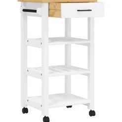 Carrito de cocina Monza 1 cajón + 3 estantes 90x48x40 cm