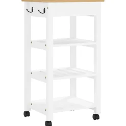 Carrito de cocina Monza 1 cajón + 3 estantes 90x48x40 cm