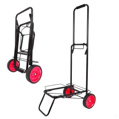 Carrito multiusos Aktive plegable 50kg negro/rojo 100x35x45 cm
