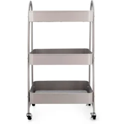 Carrito multiusos Garbo Quid 3 estantes con ruedas gris