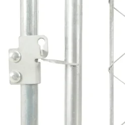 Caseta de exterior para mascotas con techo inox 135x200x200 cm