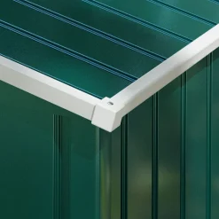 Caseta de jardín Forest Outsunny puertas correderas + ventilación 190x236x174 cm