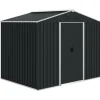 Caseta de jardín Garden Outsunny puertas correderas + ventilación 190x236x174 cm