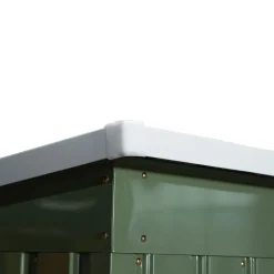 Caseta de jardín Portland puertas correderas verde 159-172x213x130 cm