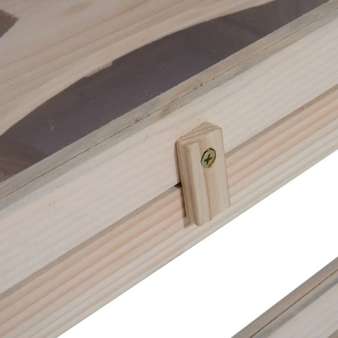 Caseta para hamsters PawHut 2 niveles madera natural 42x60x35 cm