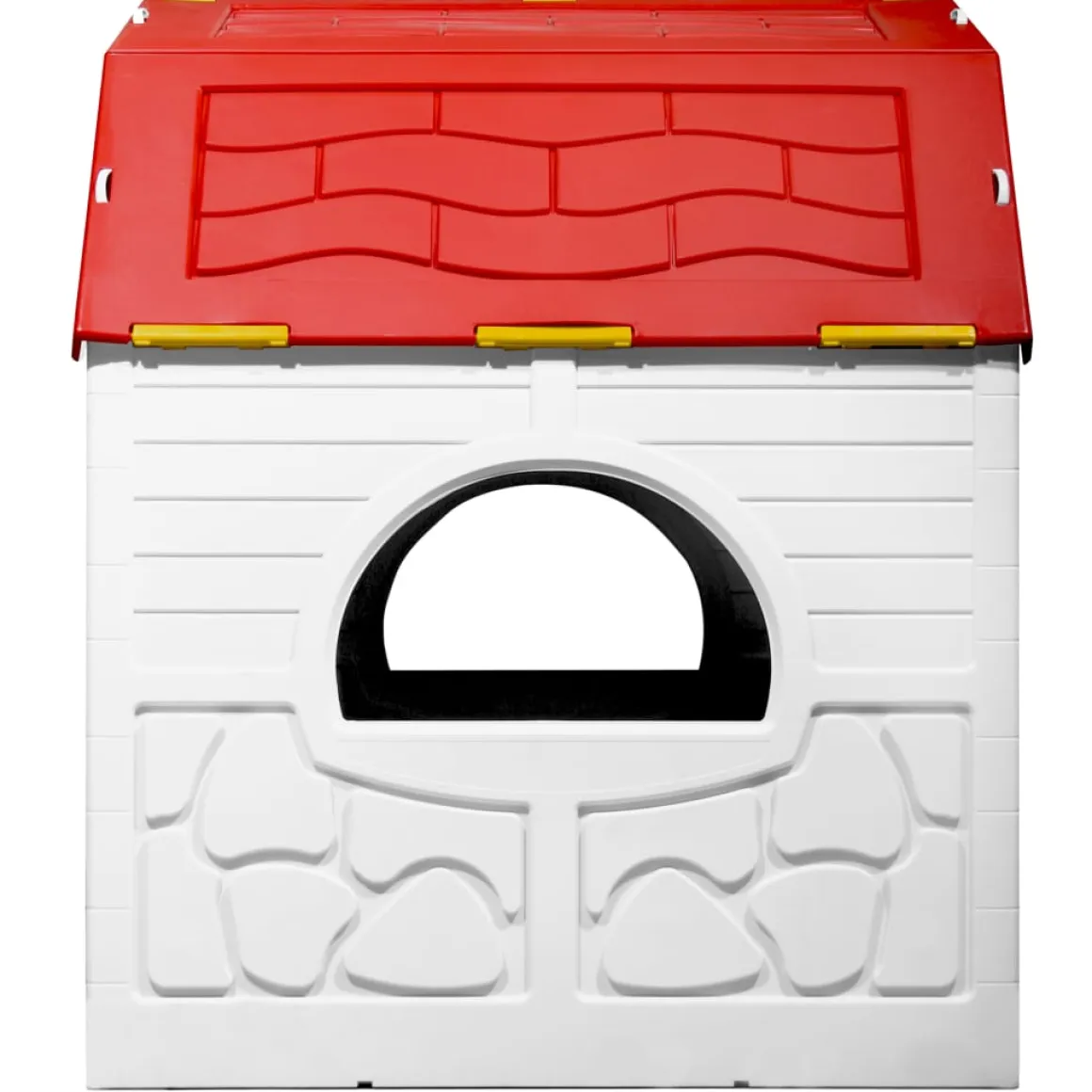 Casita de juegos plegable +2 años estilo cabaña con cerradura multicolor