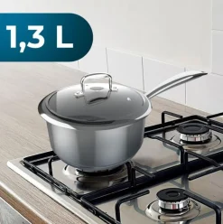 Cazo Cecotec Polka Classy 16 Pot Steel 1,3L con tapa acero inoxidable Ø16 cm