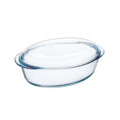 Cazuela Classis Vidrio Pyrex 4,1L ovalada con tapa 10x20x33 cm
